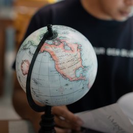 Student Using Online Education Service